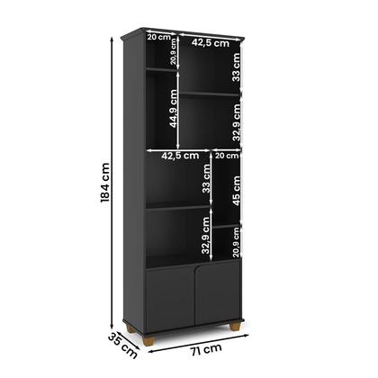 Imagem de Livreiro Taurus Sala Escritório com 2 Portas e Nichos