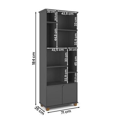 Imagem de Livreiro Taurus Sala Escritório com 2 Portas e Nichos