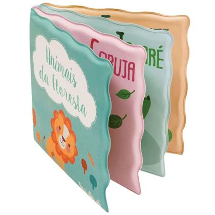 Imagem de Livrinho de Banho para Bebê PVC Impermeável Buba Animais da Floresta Colorido