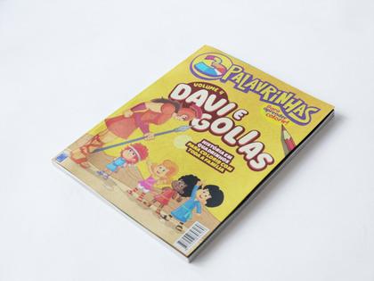 Imagem de Livro - 3 Palavrinhas - História em Quadrinhos para Colorir - Volume 4: Davi e Golias