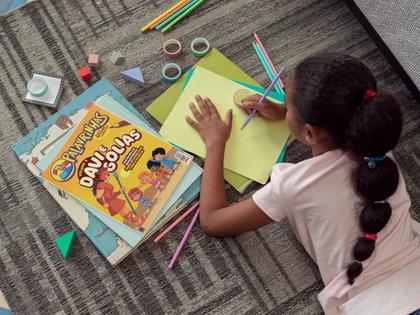 Imagem de Livro - 3 Palavrinhas - História em Quadrinhos para Colorir - Volume 4: Davi e Golias