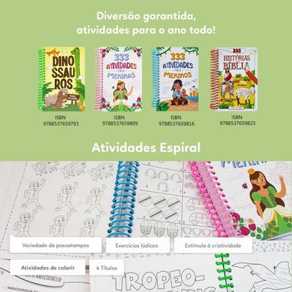 Imagem de Livro - 333 Atividades...Meninas (ESP)