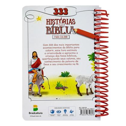 Imagem de Livro - 333 Histórias da Bíblia para Colorir (ESP)