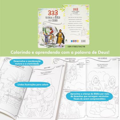 Imagem de Livro - 333 Histórias da Bíblia para Colorir