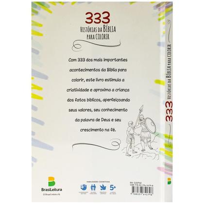 Imagem de Livro - 333 Histórias da Bíblia para Colorir