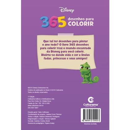 Imagem de Livro - 365 desenhos para colorir Disney Princesas e fadas