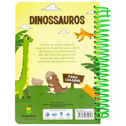 Imagem de Livro - 365 Dinossauros colorir (ESP)