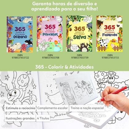 Imagem de Livro - 365 Oceano - Colorir & Atividades