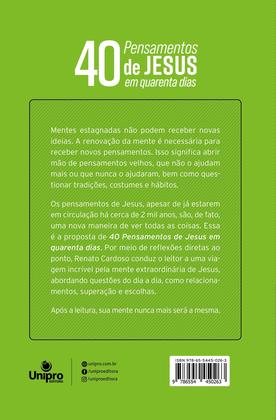Imagem de Livro - 40 Pensamentos de Jesus em quarenta dias