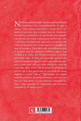 Imagem de Livro - A crença: sua natureza, seu mecanismo, sua educação