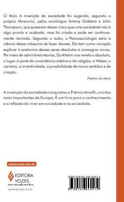 Imagem de Livro - A invenção da sociedade