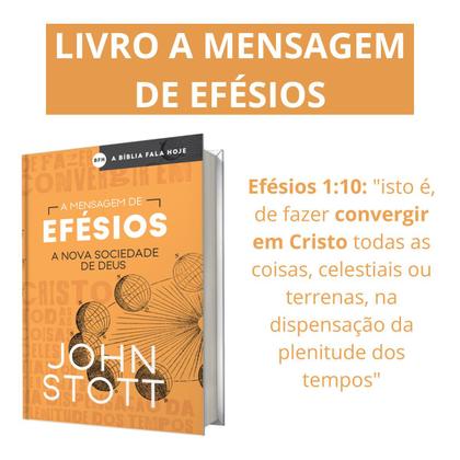 Imagem de Livro a mensagem de efésios nova sociedade d deus john stott