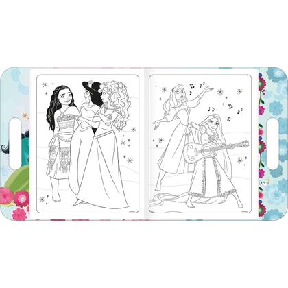 Imagem de Livro Álbum Infantil de Colorir Pintar Personagens Disney Marvel + 68 Adesivos Diversão Aprendizagem Tilibra