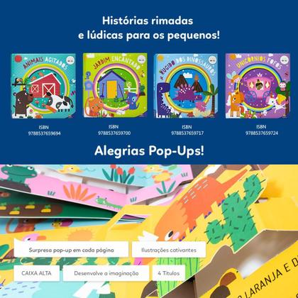 Imagem de Livro - Alegrias Pop-ups! Animais Agitados