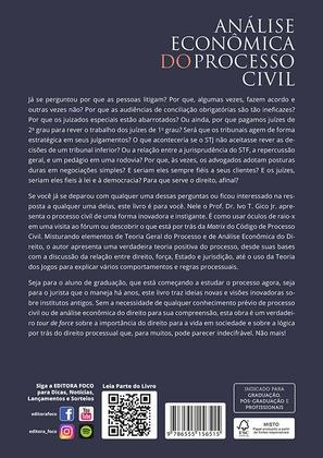 Imagem de Livro - ANÁLISE ECONÔMICA DO PROCESSO CIVIL - 2ª ED - 2023