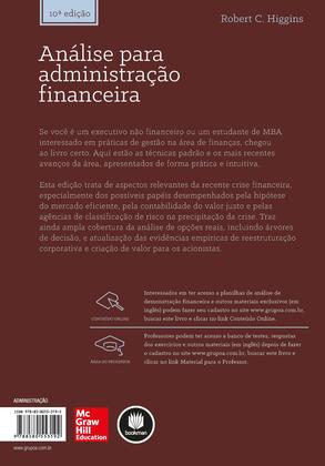 Imagem de Livro - Análise para Administração Financeira