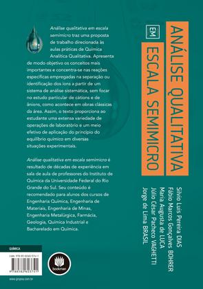 Imagem de Livro - Análise Qualitativa em Escala Semimicro