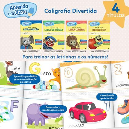 Imagem de Livro - Aprenda em Casa Caligrafia Divertida: Letra Bastão