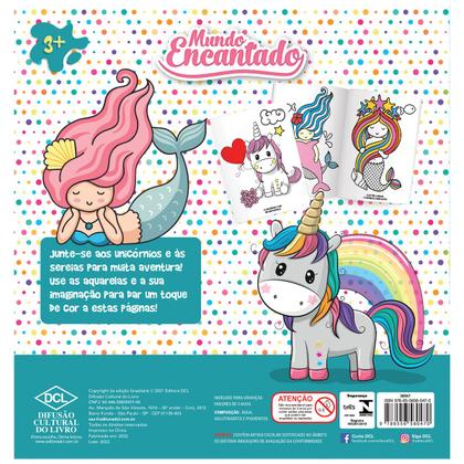 Imagem de Livro - Aquarela - Unicórnio e sereias