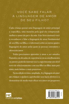 Livro - As 5 linguagens do amor das crianças (Nova capa) Imagem de Livro - As 5 linguagens do amor das crianças (Nova capa)