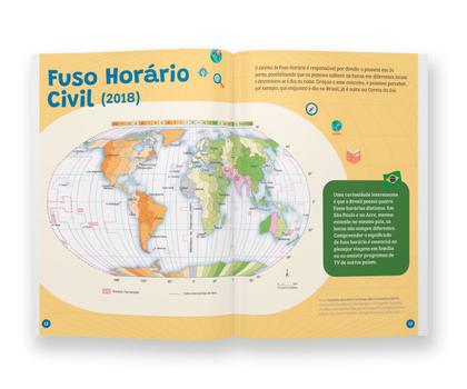Imagem de Livro - ATLAS GEOGRÁFICO: Bandeiras dos países e estados do Brasil - Acompanha Megapôster do Mapa-Múndi