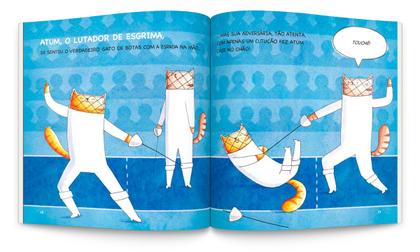 Imagem de Livro - Atum, o gato grato, esportista nato!