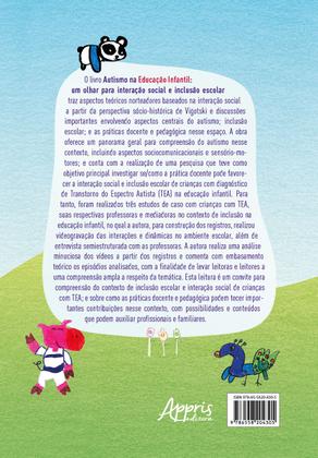 Imagem de Livro - Autismo na educação infantil: um olhar para interação social e inclusào escolar