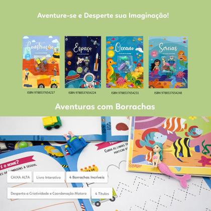 Imagem de Livro - Aventuras com Borrachas - Colorir & Atividades: Construção