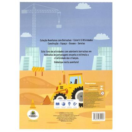 Imagem de Livro - Aventuras com Borrachas - Colorir & Atividades: Construção