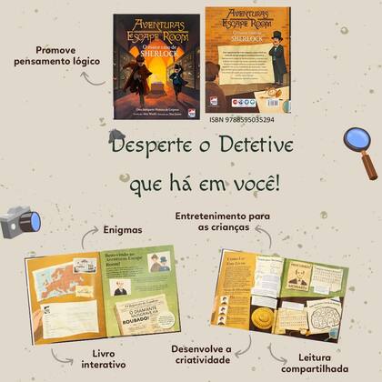 Imagem de Livro - Aventuras Escape Room: O Maior Caso de Sherlock