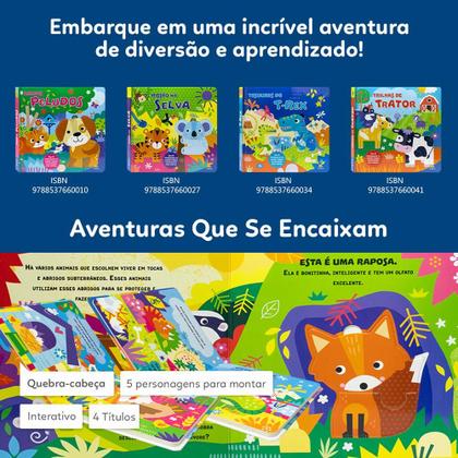 Imagem de Livro - Aventuras que se Encaixam: Trilhas de trator