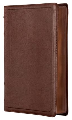Imagem de Livro - Bíblia ACF, Letra grande, Capa luxo mogno, Referências cruzadas e palavras de Jesus em azul, Leitura Perfeita