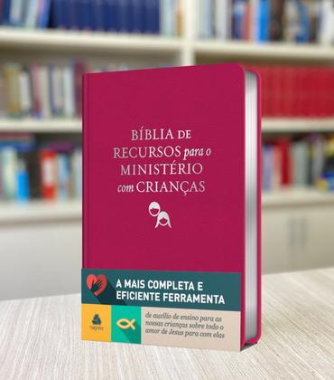 Imagem de Livro - Bíblia de recursos para o ministério com crianças - APEC - Luxo PU ROSA