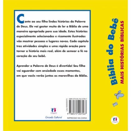 Imagem de Livro - Bíblia do bebê - Mais histórias bíblicas