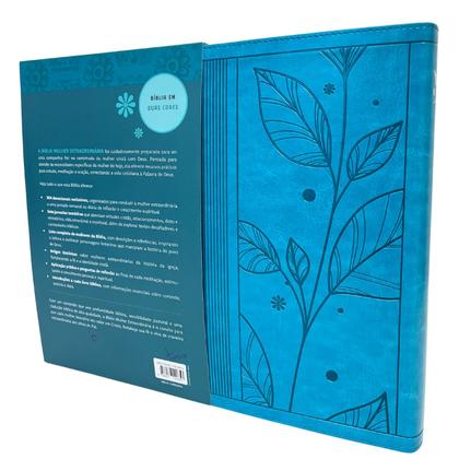 Imagem de Livro - Bíblia mulher extraordinária - Estudo, Meditação e Oração - Turquesa