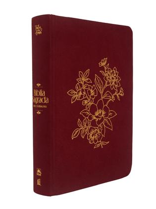 Imagem de Livro - Bíblia NVI Bible Journaling, Letra tradicional, Fonte Leitura Perfeita, com espaço para anotações, Capa dura com tecido Vinho, Falei com Amor