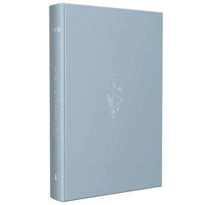 Imagem de Livro - Bíblia NVI Econômica, Capa dura azul, Tulipa