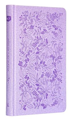 Imagem de Livro - Bíblia Sagrada ACF Slim, Capa dura de luxo lavanda, Jardim, Leitura Perfeita