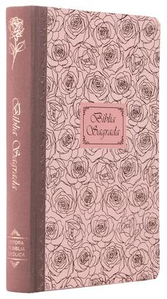 Imagem de Livro - Bíblia Sagrada Católica, Letra Grande, Capa dura com lombada em tecido, Rosas, Leitura Perfeita