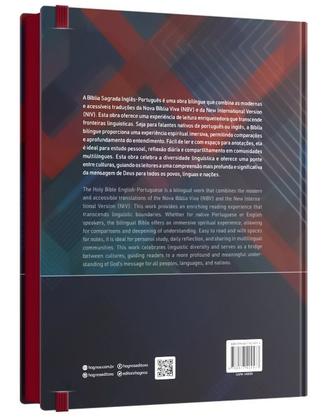 Imagem de Livro - Bíblia Sagrada Holy Biblie - Bilíngue - Português e inglês - Union