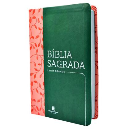 Imagem de Livro - Bíblia Sagrada NVI, Letra Grande, Capa luxo verde, Leitura Perfeita