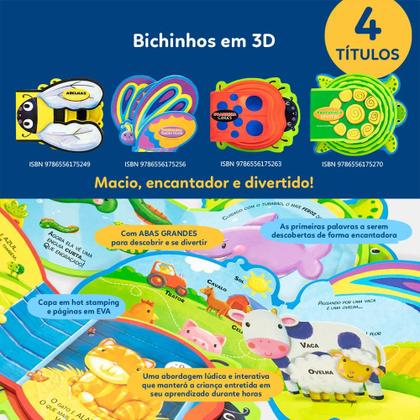 Imagem de Livro - Bichinhos em 3D: Tartaruga