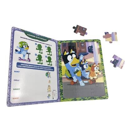 Imagem de Livro - Bluey Atividades com Quebra-Cabeça