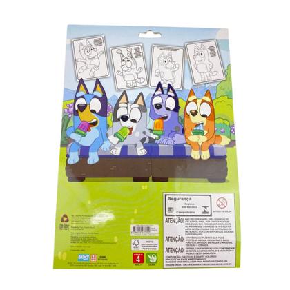 Imagem de Livro - Bluey Colorindo com Adesivos