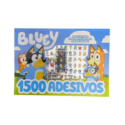 Imagem de Livro - Bluey Prancheta para Colorir com 1500 Adesivos