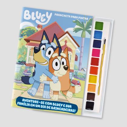 Imagem de Livro - Bluey Prancheta para Pintar com Aquarela