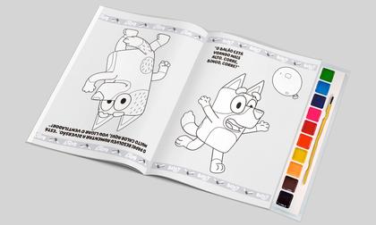 Imagem de Livro - Bluey Prancheta para Pintar com Aquarela