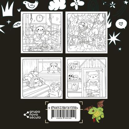 Imagem de Livro - BOB CUTE – FILMES E SERIES TERROR - Livro com ilustrações fofas e originais para pintar, páginas destacáveis e acompanha uma cartela de adesivo - papel 180gr