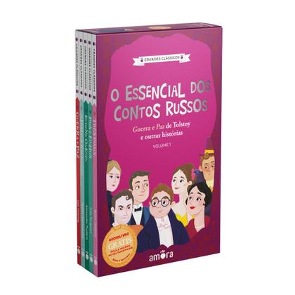 Imagem de Livro - Box O Essencial dos Contos Russos - Volume 01 - Livros + Audiolivros Para Ouvir