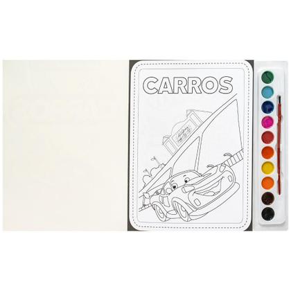 Imagem de Livro - Brincando com Aquarela: Carros